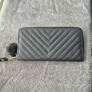 Chic Black Chevron Wallet